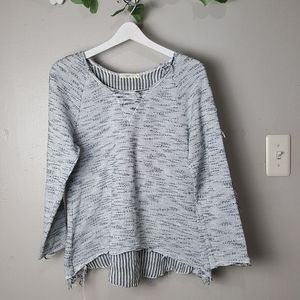 Hazel mixed media open back top size S